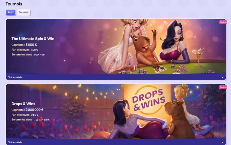 Spinbara Casino tournois